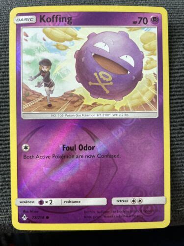 Koffing 73214 Sandm Unbroken Bonds Reverse Holo Pokémon Tcg Card Nmmint Ebay