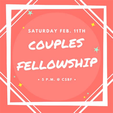 Couples Fellowship — Curtiss Street Bible Fellowship