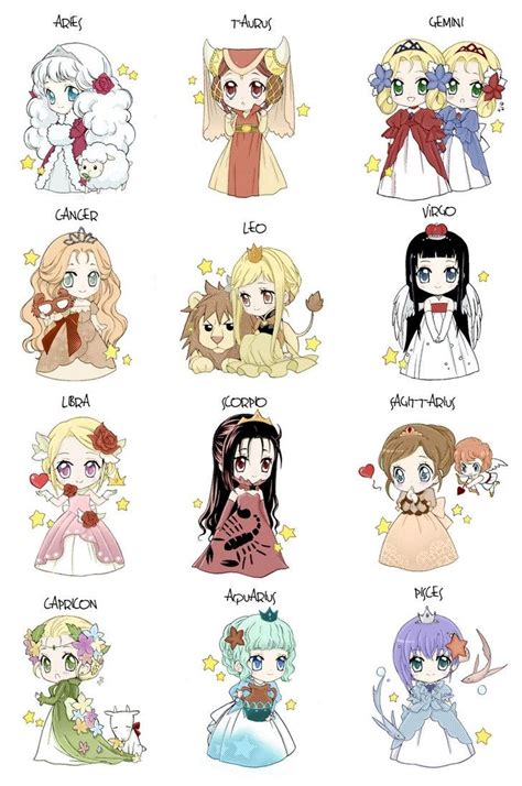 Capricórnio ♥ Anime Chibi Kawaii Chibi Cute Chibi Anime Art Signes