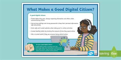 What Makes A Good Digital Citizen Display Poster Ks2