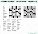 American style crossword puzzle with a 15 x 15 grid. Includes blank ...