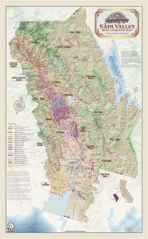 Vinmaps Napa Valley Wine Country Map 120520 Web 