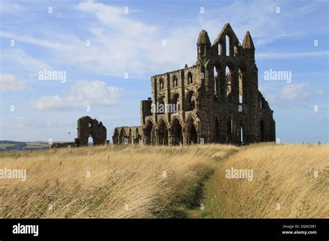 Gothic Whitby Abbey Stock Photo Alamy