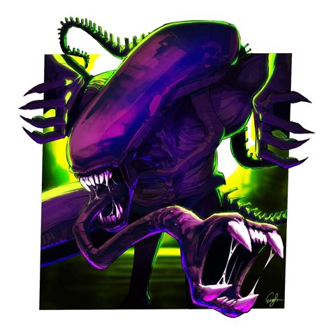 Repop Ts Xenomorph Print