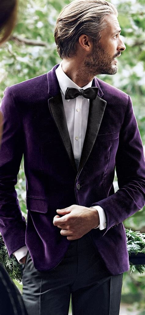Christmas Purple Suits Wedding Suits Men Dress