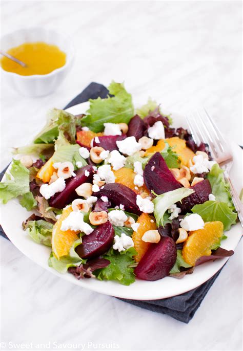 Roasted Beet And Orange Salad With Citrus Vinaigrette Sweet And