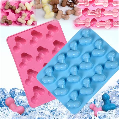 Xtian Novelty Willy Penis Ice Cube Tray Chocolate Baking Jelly Mould Hen Night Party Uygun