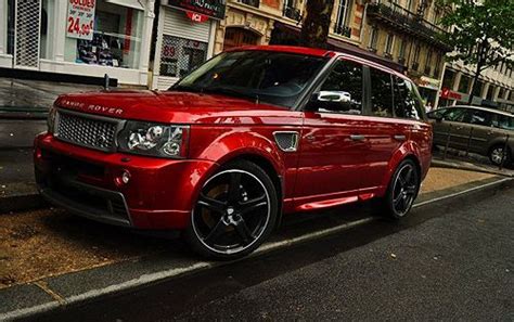 Gotta Love The Candy Apple Red Range Rover Sport With Black Tint On