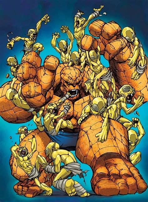 The Thing Ben Grimm Vs Moloids Comics Marvel Comic Books Art