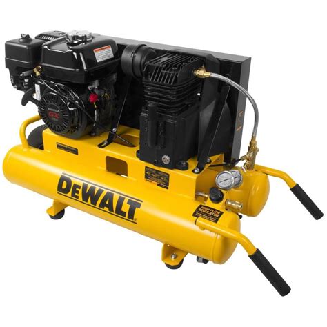 Dewalt Dewalt 8 Gallon Portable Gas Twin Stack Air Compressor At