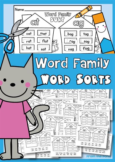 Word Families Worksheets Read And Sort Activities Word Families