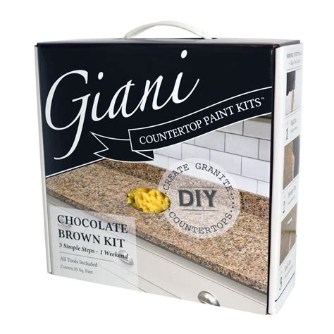 Giani Granite Chocolate Brown Countertop Paint Kit Fg Gi Ch Br Kit