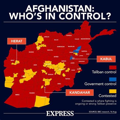 Afghanistan Mapped Taliban Takes Control Of Most Afgan Cities Latest
