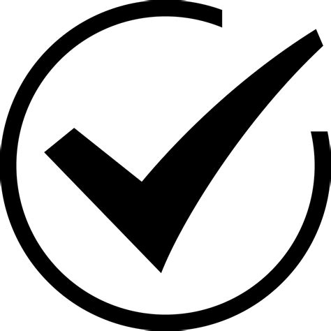 Black Check Mark Transparent Png Png Mart