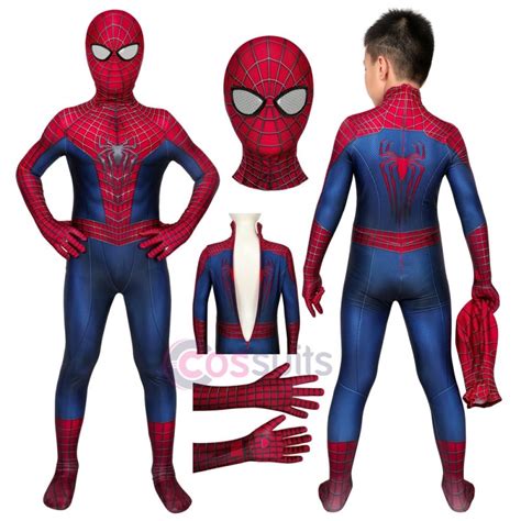 Spider Man Costumes For Kids The Amazing Spiderman Cosplay Suit Cossuits