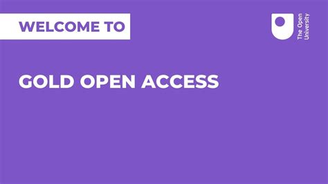 Gold Open Access Youtube