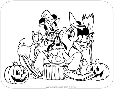 Disney Halloween Coloring Pages 6