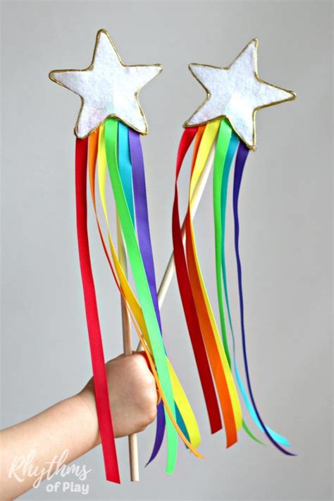Diy Rainbow Ribbon Fairy Wands Are A Fun Toy For Kids Learn How To