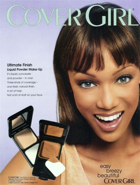 Tyra Banks For Covergirl 1997 Covergirl Beauty Ad Covergirl Cosmetics