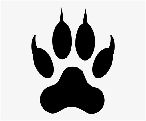 Dog Paw Print Outline Footprint Of Lion Transparent Png 800x800