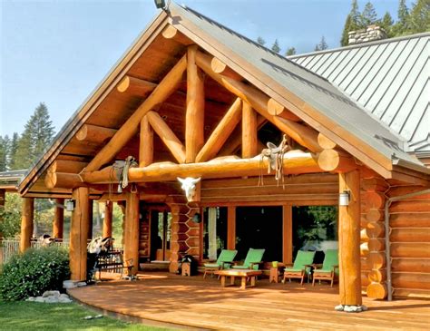 Log Home Wilderness Retreat North American Log Crafters