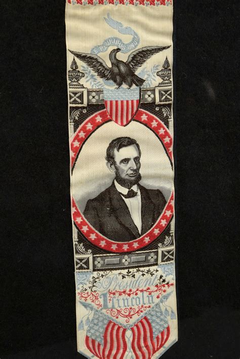 Lot Detail Lot Of 2 Celebratory Ribbons Honoring President Lincoln