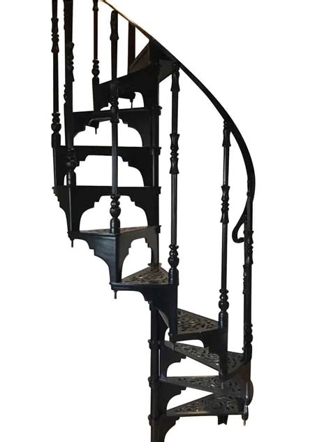 Black Cast Metal Spiral Staircase By Cottage Craft Spiral