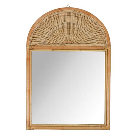Arietta Arched Rattan Wall Mirror Temple And Webster