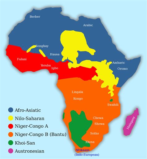 Languages Of Africa Full Size