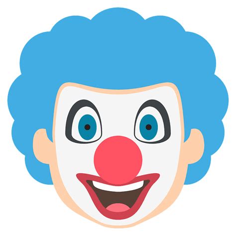 Download Clown Face Png Svg Clown Emoji Android Clipart 454171 Gambaran