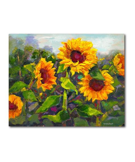 Take A Look At This Sunflower Wrapped Canvas Today Sunflower Canvas