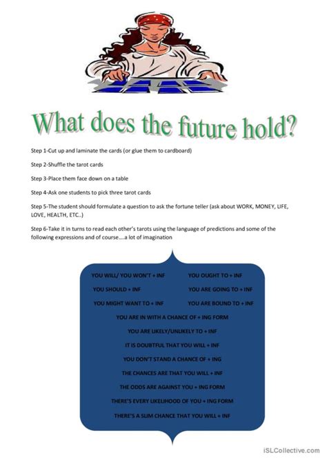 What Does The Future Hold English Esl Worksheets Pdf And Doc