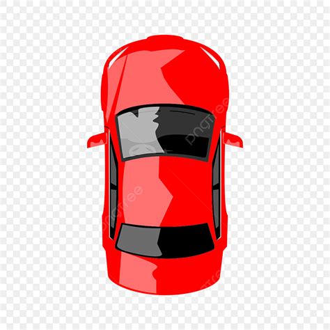 Car Top View Clipart Hd PNG Red Car Top View Icon Car Car Sport