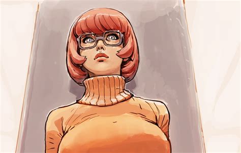Wallpaper Chest Girl Art Glasses Scooby Doo Velma Dinkley Joel27