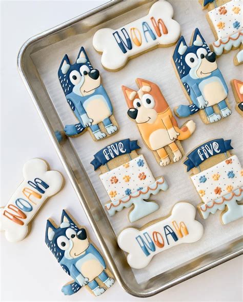 Veronica Miller On Instagram Bluey Cookies For Noah Happy 5th