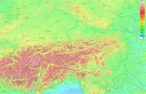 Austria Topographic Map Elevation And Landscape