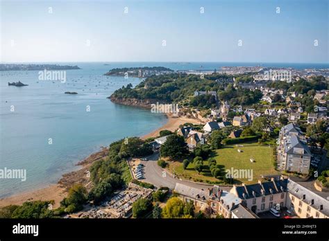 Saint Malo Brittany North Western France Aerial View Of District Of