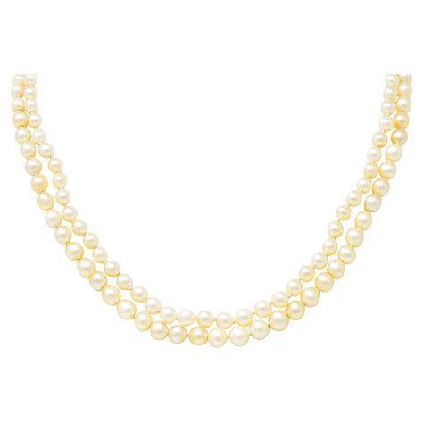 Important Natural Pearl And Diamond Necklace For Sale At 1stdibs