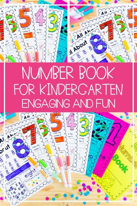 Printable Number Book For Preschool And Kindergarten Kindergarten