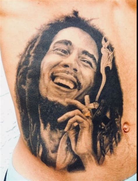 Bob Marley Tattoo On Side Bob Marley Tattoo Bob Marley Art Musician