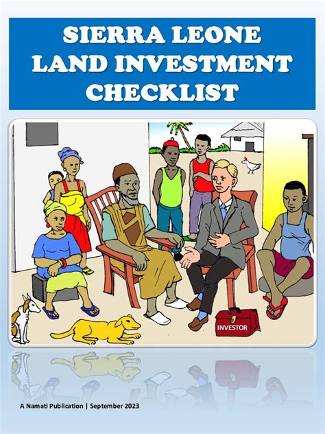 Just Launched Sierra Leone Land Investment Checklist