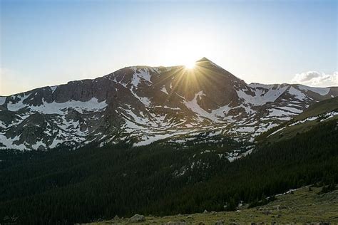 Sunburst Over Mt Alice In Wild Basin Rmnp Mountain Photography By