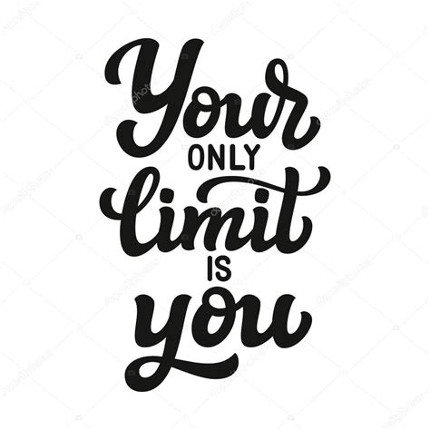Your Only Limit Is You — Stock Vector © Vicgripas 149497066