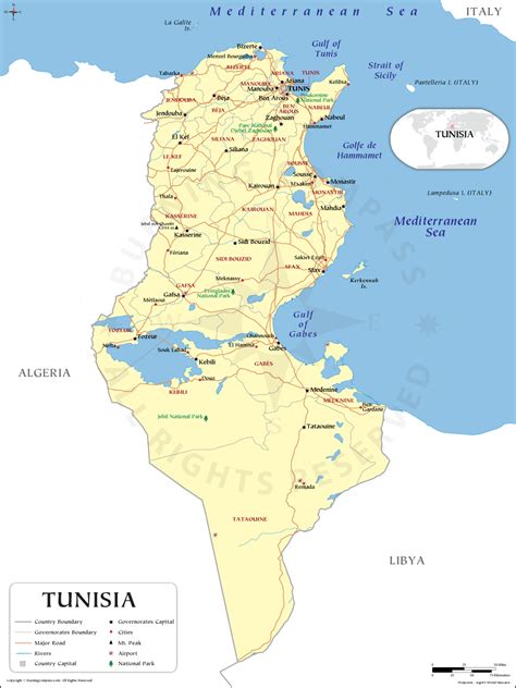 Tunisia North Africa Map Cute Free New Photos Blank Map Of Africa