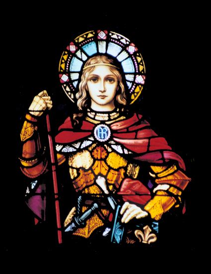Joan Of Arc In Stained Glass Armoredwomen