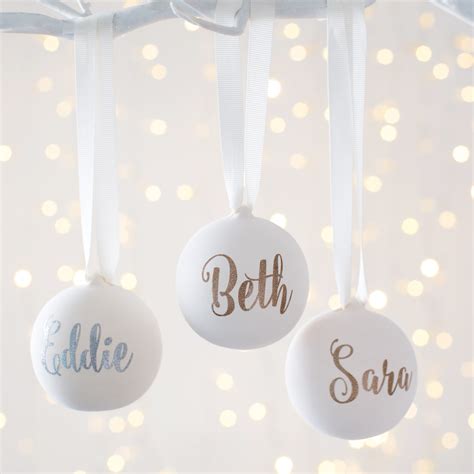 Personalised Ceramic Glitter Bauble Twenty Seven