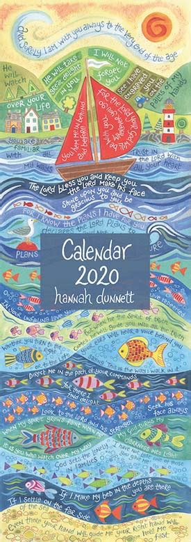 Slimline Calendar 2020 Ben And Hannah Dunnett Usa