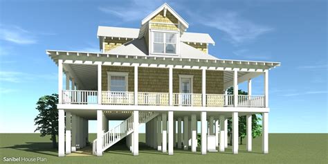 Beach House With Covered Porches Tyree House Plans Ho