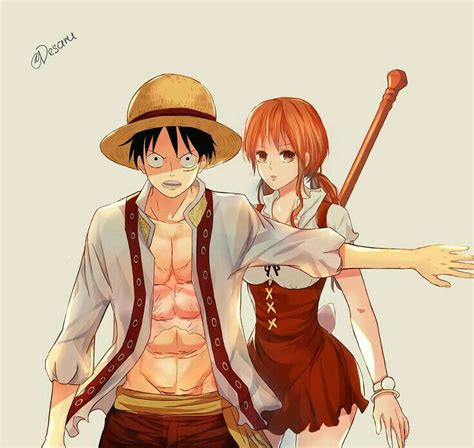 ลูฟี่♡นามิ One Piece Nami One Piece Luffy One Piece Manga