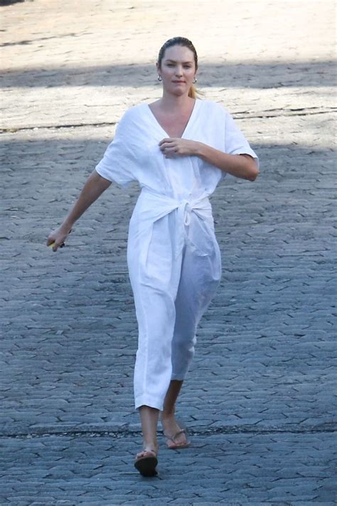 Candice Swanepoel In White Jumpsuit 09 Gotceleb